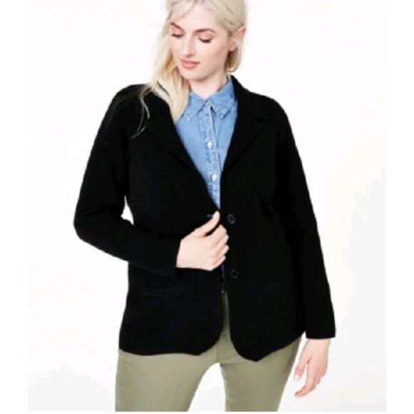 Charter Club 100% Cashmere Luxury Cardigan Sweater Blazer - Picture 1 of 8